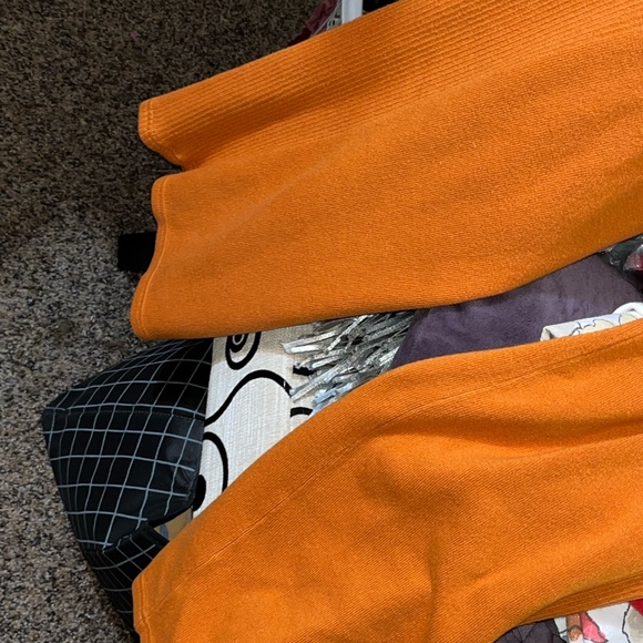 Apple Bottoms ~ Orange Embroidered Pants ~ Orange ~ Stretch ~ L - Picture 9 of 16